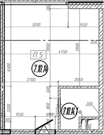 Планировка: Квартира 28,5 м² в ЖК «МФЗ Сантерра»