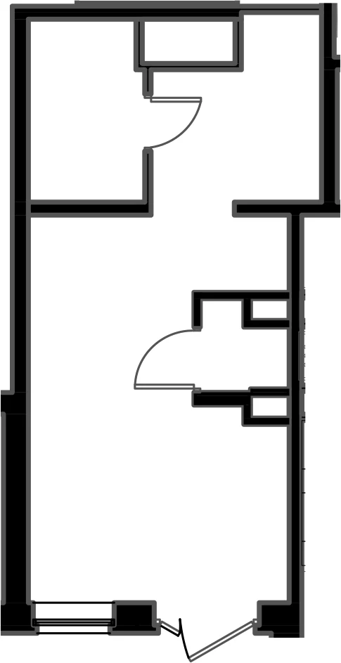 Планировка: Квартира 22,4 м² в ЖК «Мариоки»