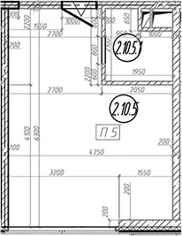 Планировка: Квартира 28,5 м² в ЖК «МФЗ Сантерра»