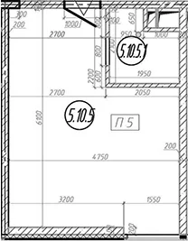 Планировка: Квартира 28,2 м² в ЖК «МФЗ Сантерра»