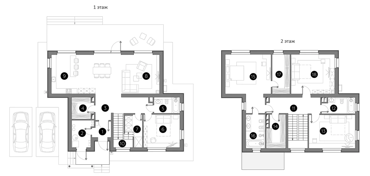 Планировка: Коттедж 245,4 м² в ЖК «Коттеджный поселок Маслово Forest Club»