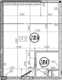 Планировка: Квартира 28,2 м² в ЖК «МФЗ Сантерра»