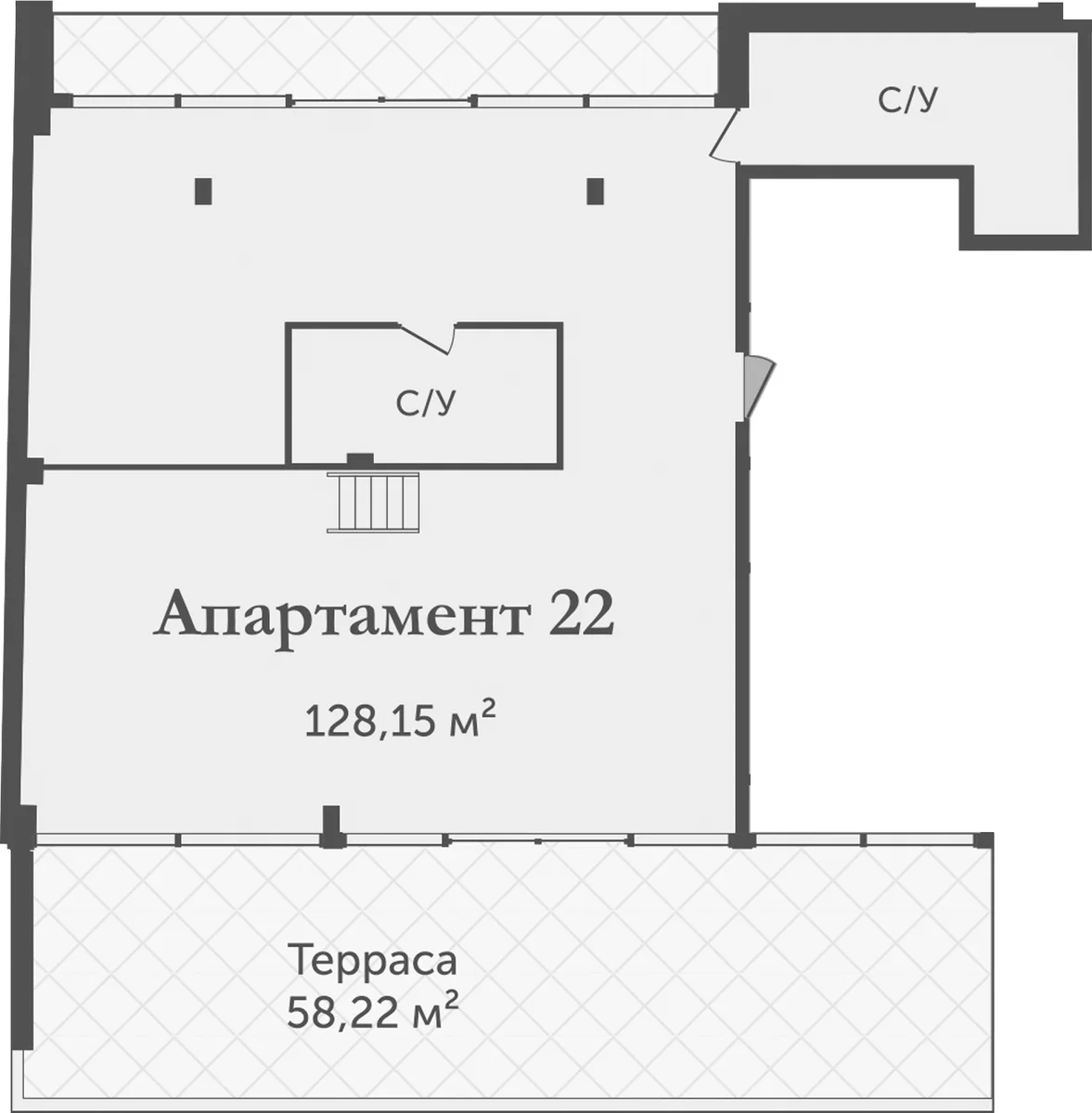 Планировка: Квартира 128,2 м² в ЖК «Аструм»