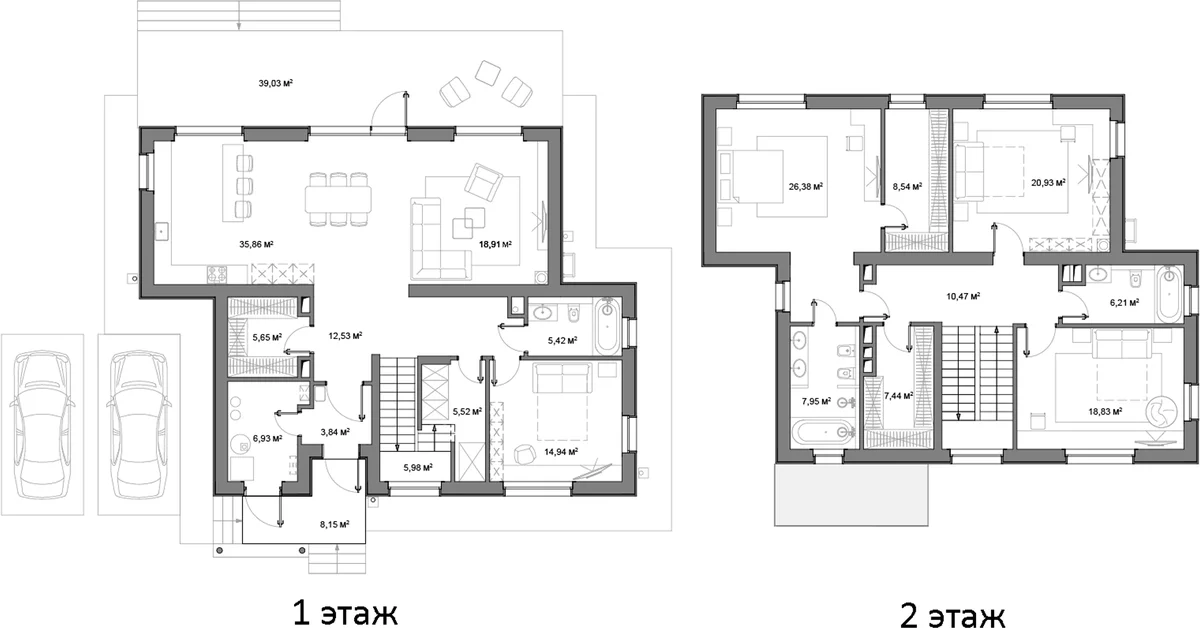Планировка: Коттедж 247,4 м² в ЖК «Коттеджный поселок Маслово Forest Club»