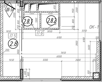 Планировка: Квартира 45,2 м² в ЖК «МФЗ Сантерра»