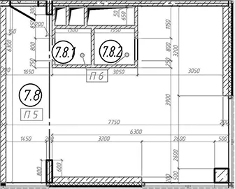 Планировка: Квартира 45,2 м² в ЖК «МФЗ Сантерра»