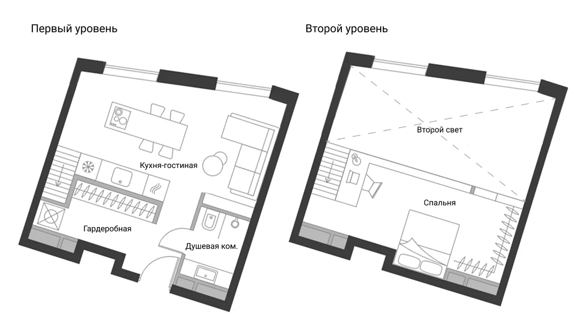 Планировка: Квартира 32,2 м² в ЖК «Дом Чкалов»