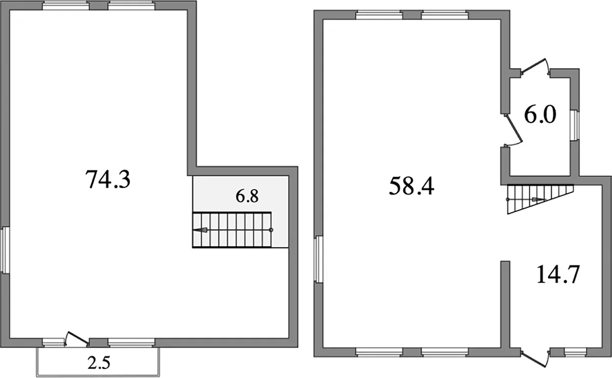 Планировка: Таунхаус 159,4 м² в ЖК «Токкари-Лэнд»